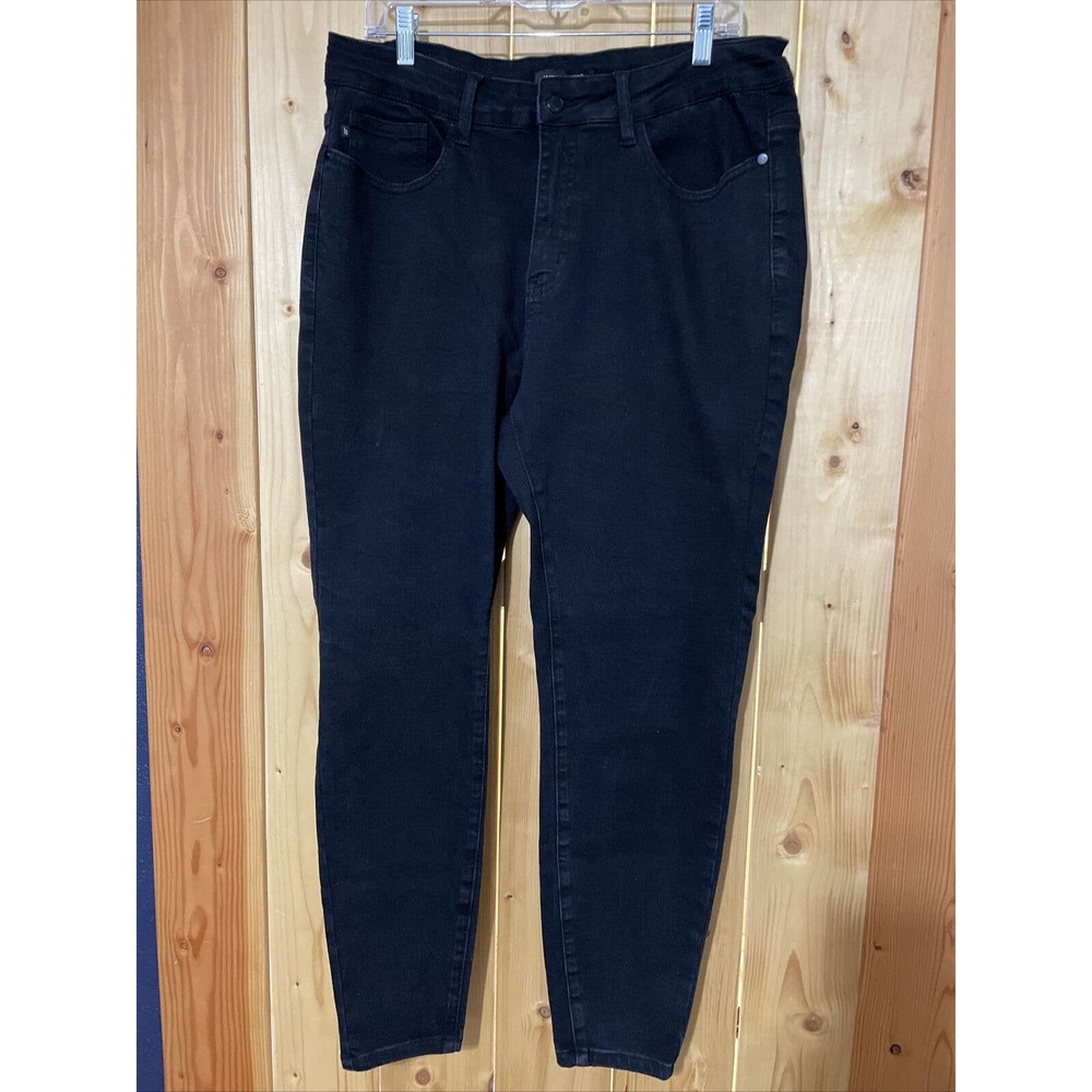 Womens L&B Skinny Fit Black Jeans 18W